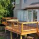 Decks custom deck keystone timbertech outdoor pa builders pergola composite inspiration living sq ft up vinyl center open now redwood